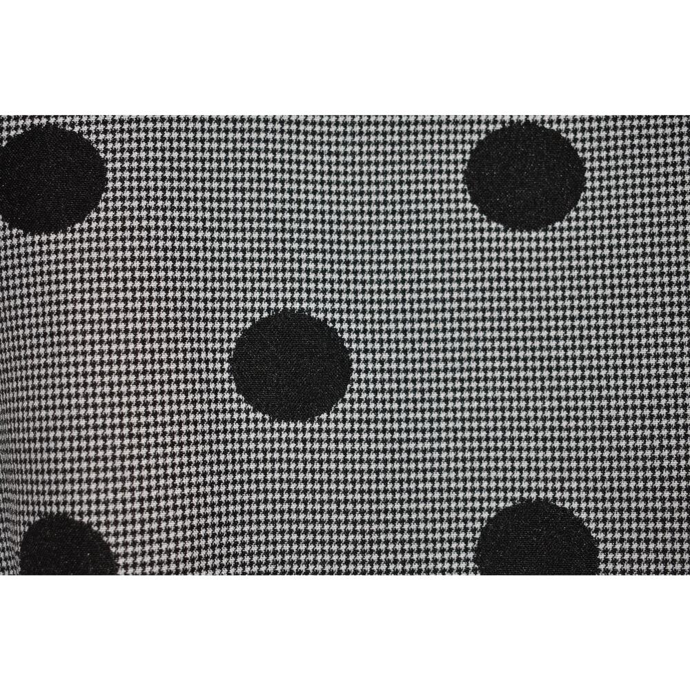 TAHARI ASL $128‎ Black White Polka Dot Sleeveless A-Line Dress Size 8 - Picture 3 of 4